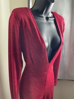 Sparkling Deep V-Neck bodysuit